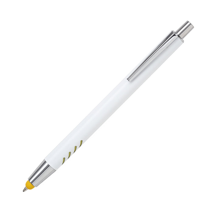 Bolígrafo de aluminio blanco Forli.