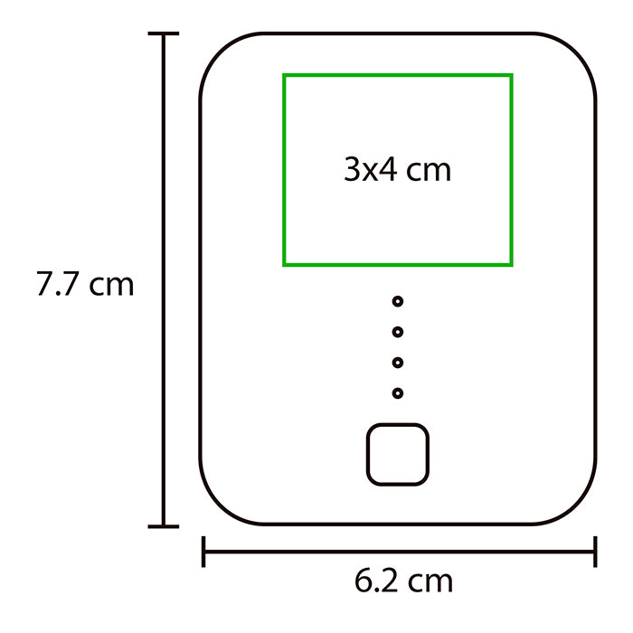 Power bank de 5,200 mAh.