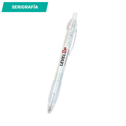 Bolígrafo de plástico Argos.