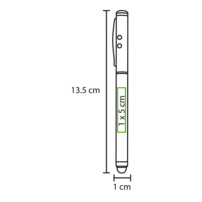 Bolígrafo metálico multifunciones Lister.