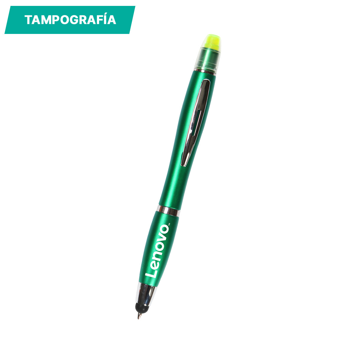 Bolígrafo de plástico Luki.