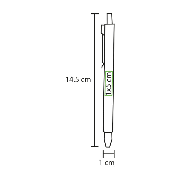 Bolígrafo de aluminio Konya.