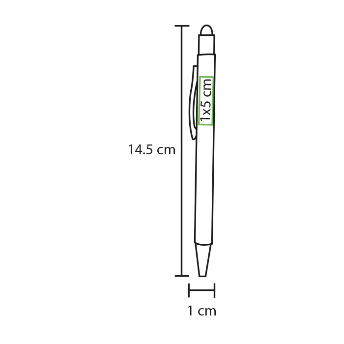 Bolígrafo en aluminio Bursa.