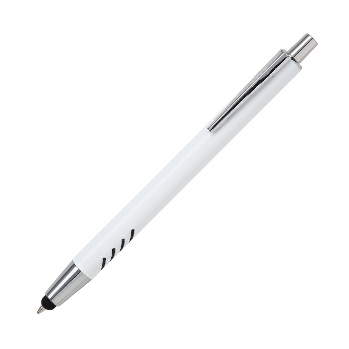 Bolígrafo de aluminio blanco Forli.