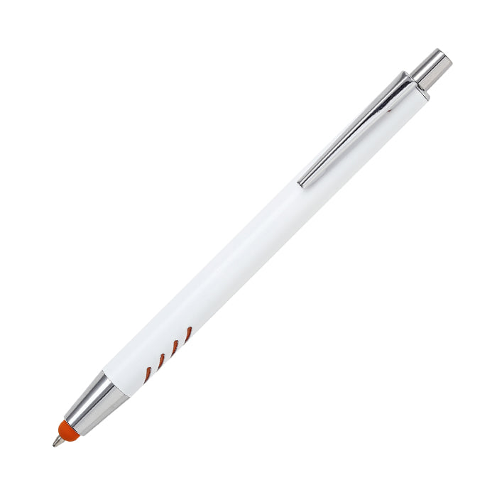 Bolígrafo de aluminio blanco Forli.