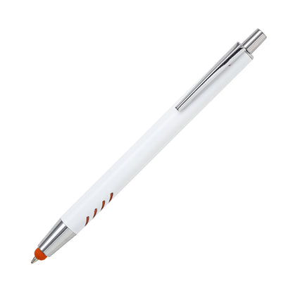 Bolígrafo de aluminio blanco Forli.