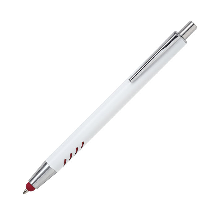 Bolígrafo de aluminio blanco Forli.