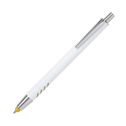 Bolígrafo de aluminio blanco Forli.
