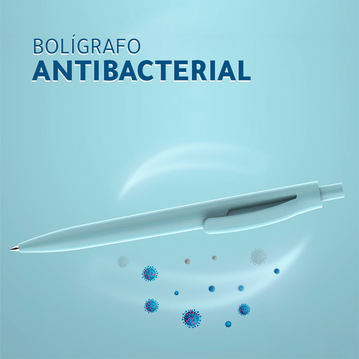 Bolígrafo antibacterial.