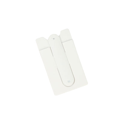Porta tarjetas y soporte para celular.