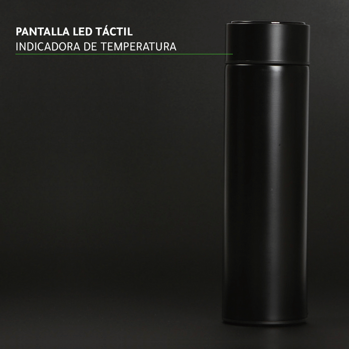 Termo con termómetro.