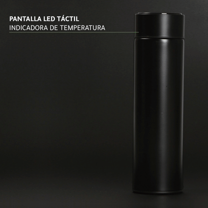 Termo con termómetro.