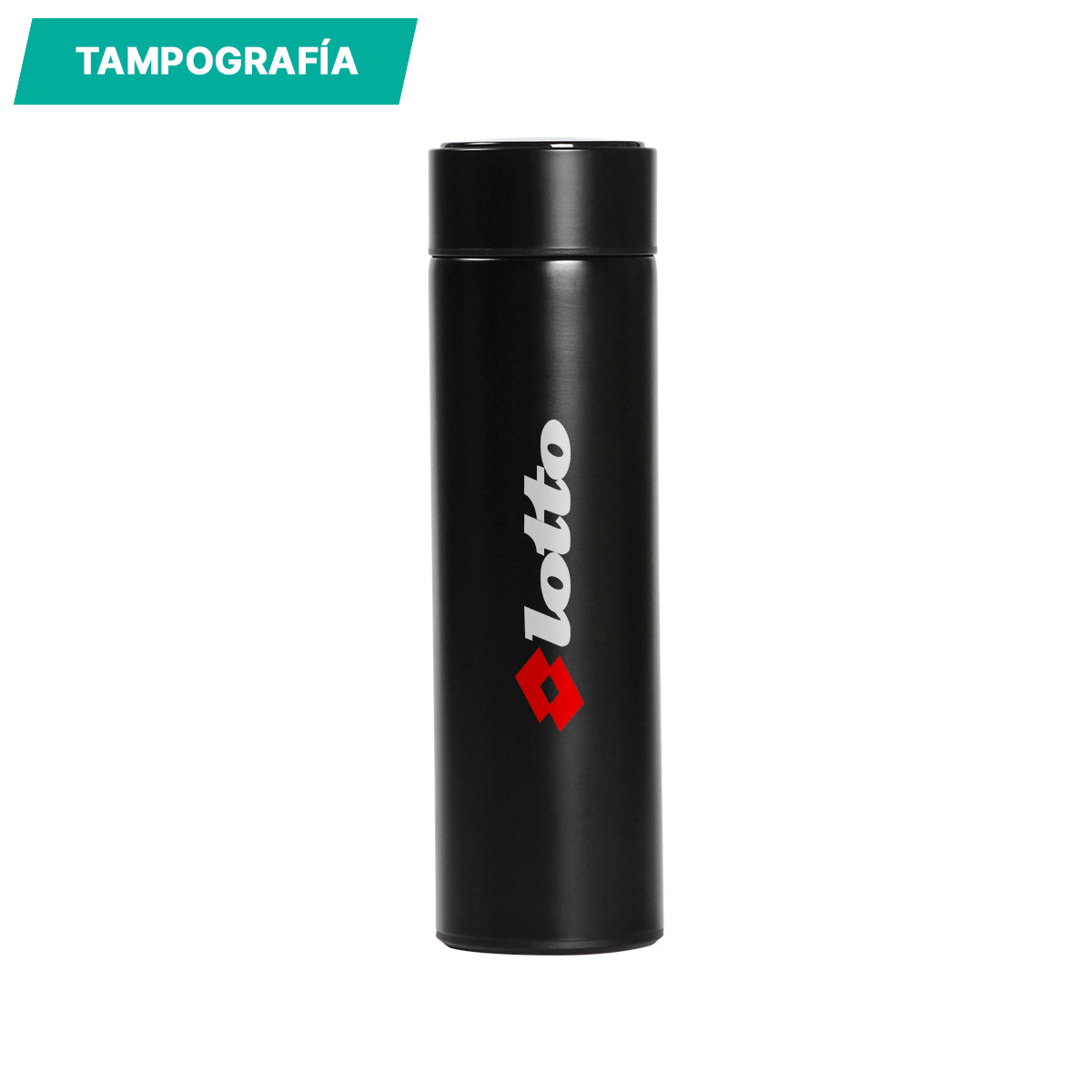 Termo con termómetro.