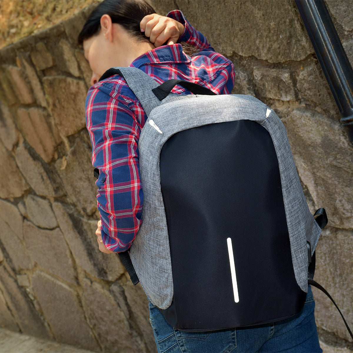 Mochila anti robo.